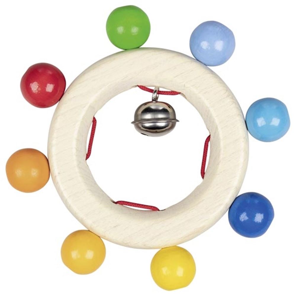 GOKI WOODEN PRASP PRE-avec des perles arc-en-ciel