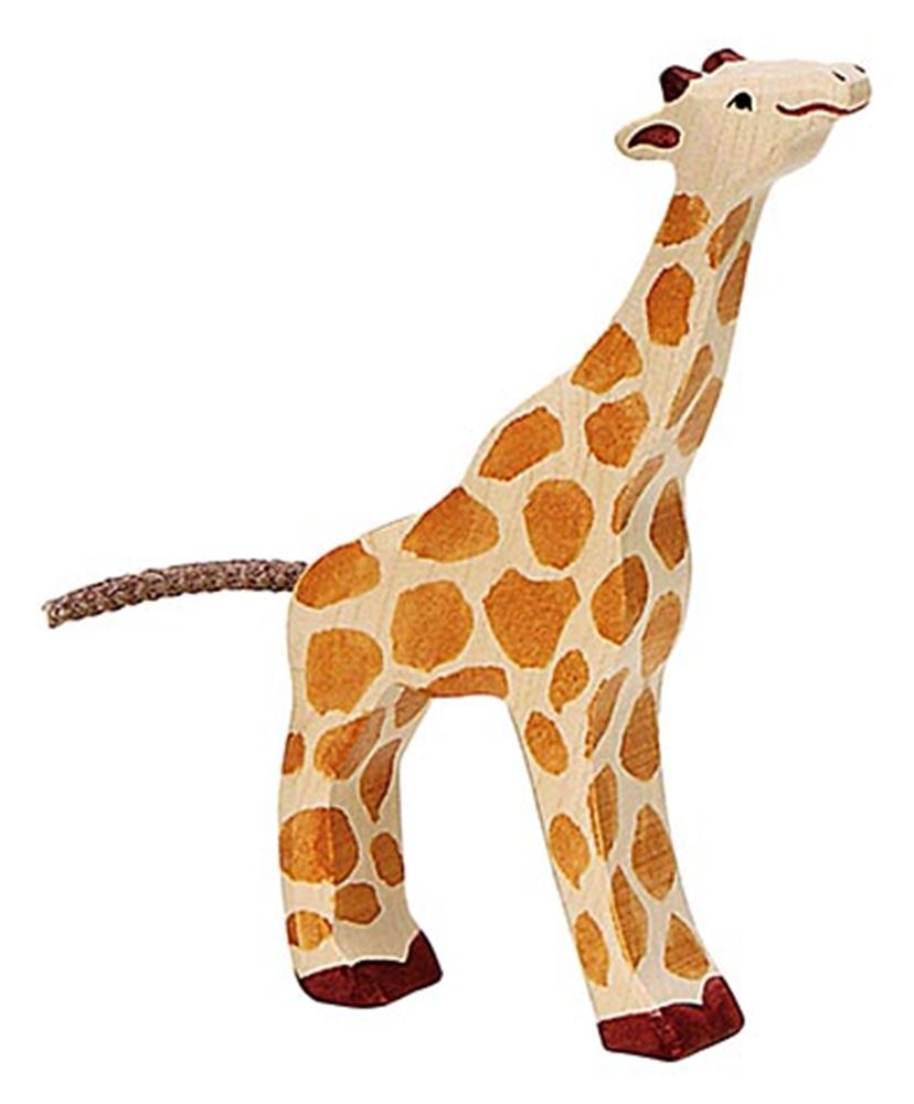 Holztiger girafe en bois petit