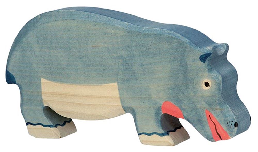Holztiger Hippo en bois