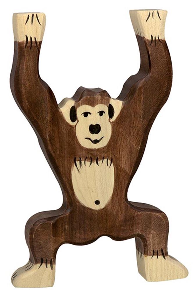 Lutin Holztiger Chansee, debout. 9 cm.