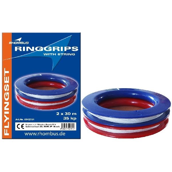 Losange 2 anneaux poignées 35kp dacron 30m