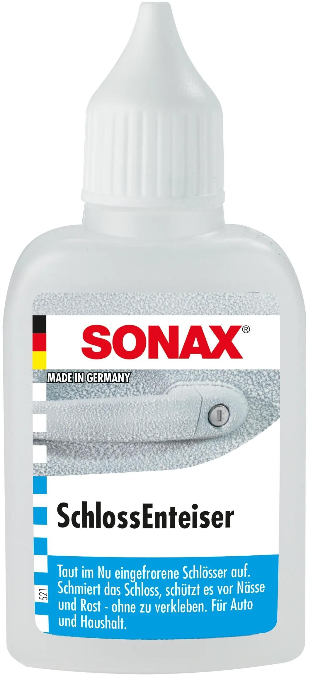 Dégivreur de serrure de porte Sonax par dégivreur bouteille plastique 50 ml