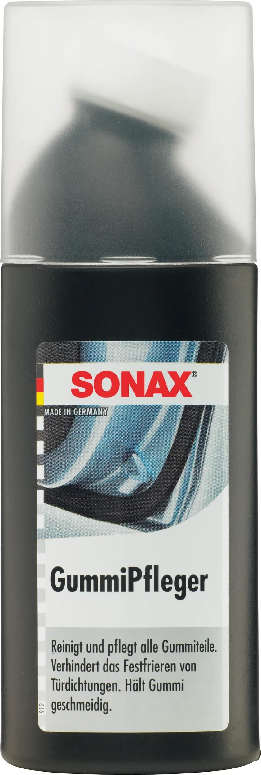 Sonax produit d'entretien du caoutchouc gummipfleger entretien du caoutchouc 1oo ml fl.avec mousse