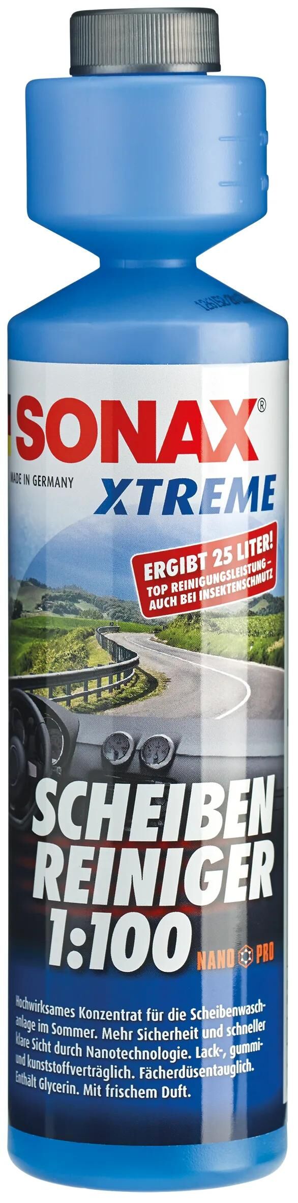 Sonax nettoyant pour vitres transparent 1:100 nettoyant pour vitres 250ml xtreme