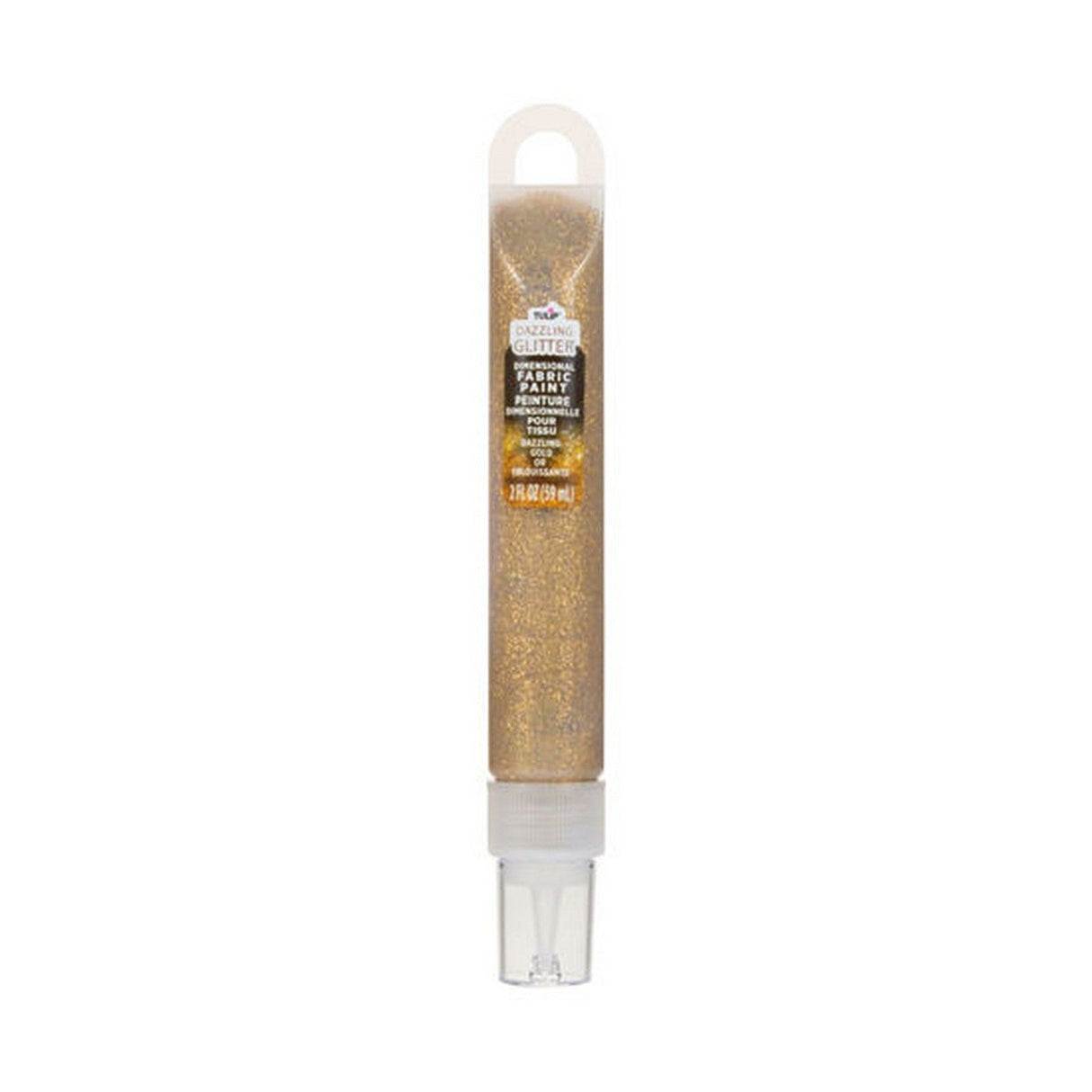 Tulipe • peinture textile dimensionnelle or éblouissant 59ml