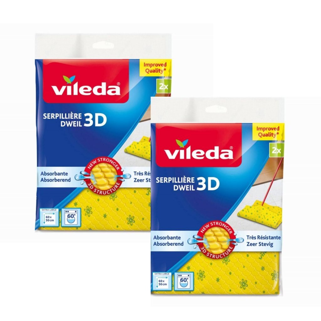 Vileda Vileda Mop 3D Structure 2 Pièces Jaune