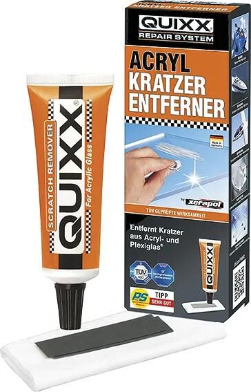 Quixx set pâte à polir dissolvant acrylique (xerapol) composé de polissage xerapol tube 50 gr.