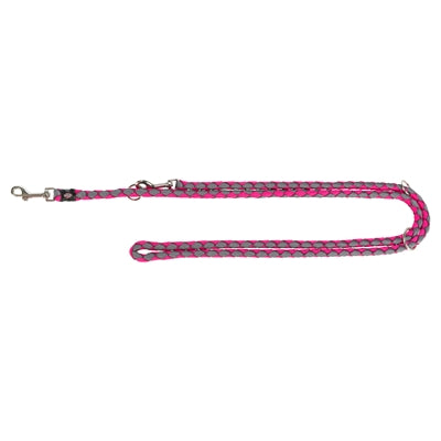 Trixie cavo laisse pour chien réglable gris fuchsia