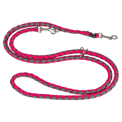 Trixie cavo laisse pour chien réglable gris fuchsia