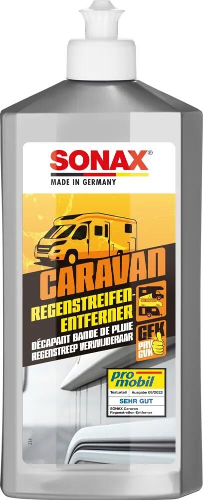 Sonax nettoyant spécial caravane anti-traces de pluie. dissolvant de rayures de pluie 500 m
