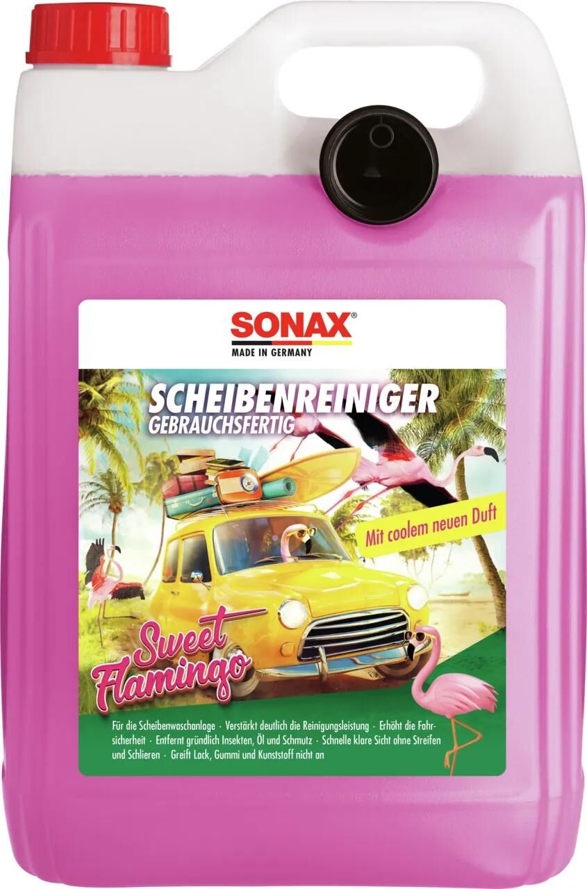 Sonax nettoyant pour vitres nettoyant pour vitres 5 l flamant rose doux