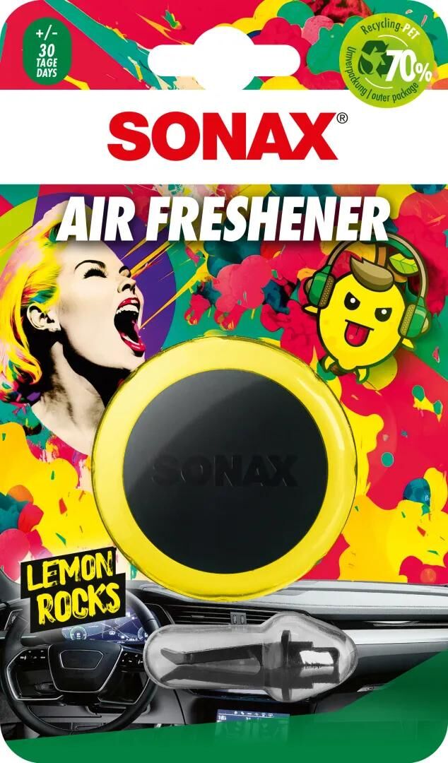 Désodorisant Sonax. désodorisant citronnier