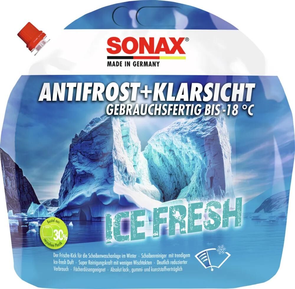 Sonax protection antigel pare-brise antigel clearsight . antif.clear 3 l -18c glacé