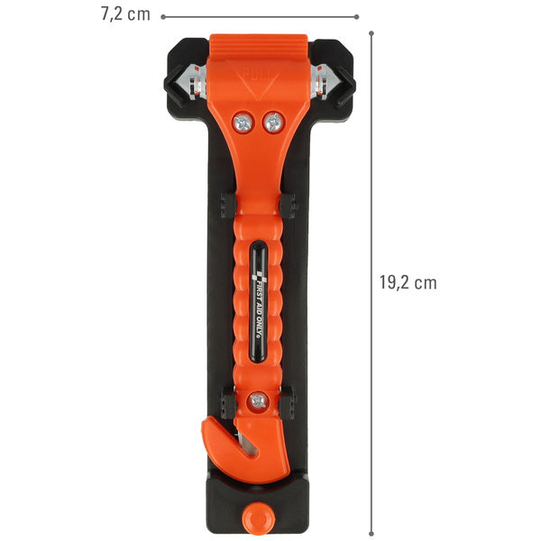 Westcott ac-p30001 2in1 premiers secours seulement marteau d'urgence 2 pièces orange