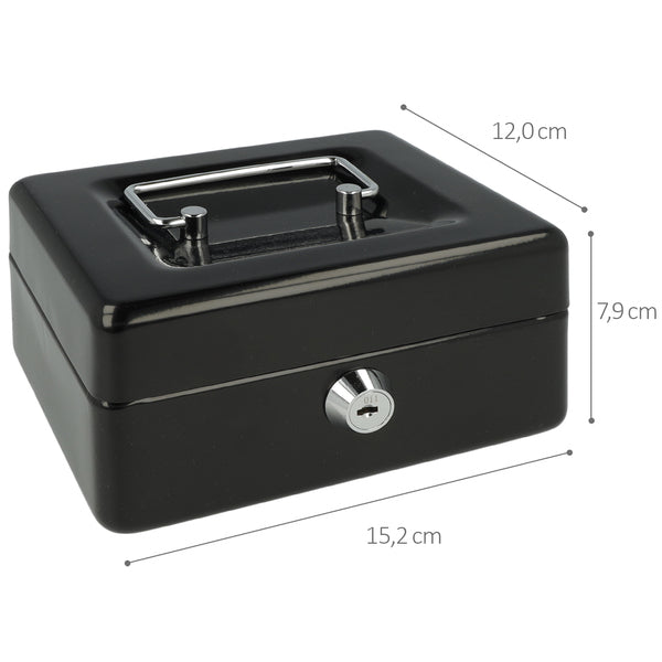 Westcott ac-e51000-zw caisse 152x120x79mm noir, insert en plastique avec 6 compartiments