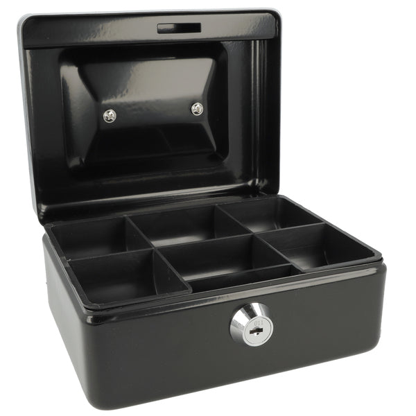 Westcott ac-e51000-zw caisse 152x120x79mm noir, insert en plastique avec 6 compartiments