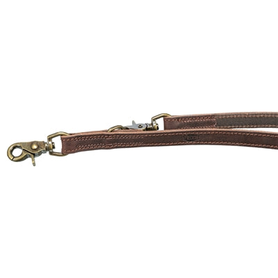 Trixie Laisse pour chien rustique réglable en cuir gras marron foncé