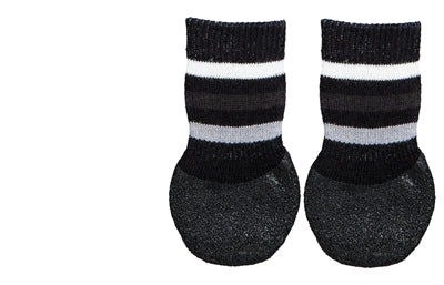 Trixie chaussettes antidérapantes pour chien avec couche de caoutchouc tout autour, noires