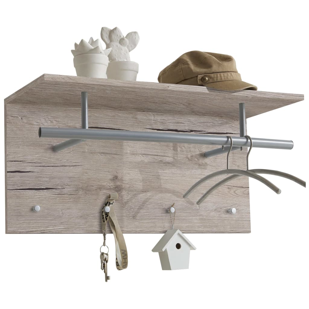 Rack de manteau mural FMD 72x29.3x34,5 cm coloré sandiken