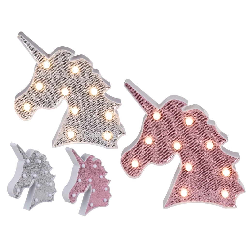 Lumière LED basique à paillettes licorne
