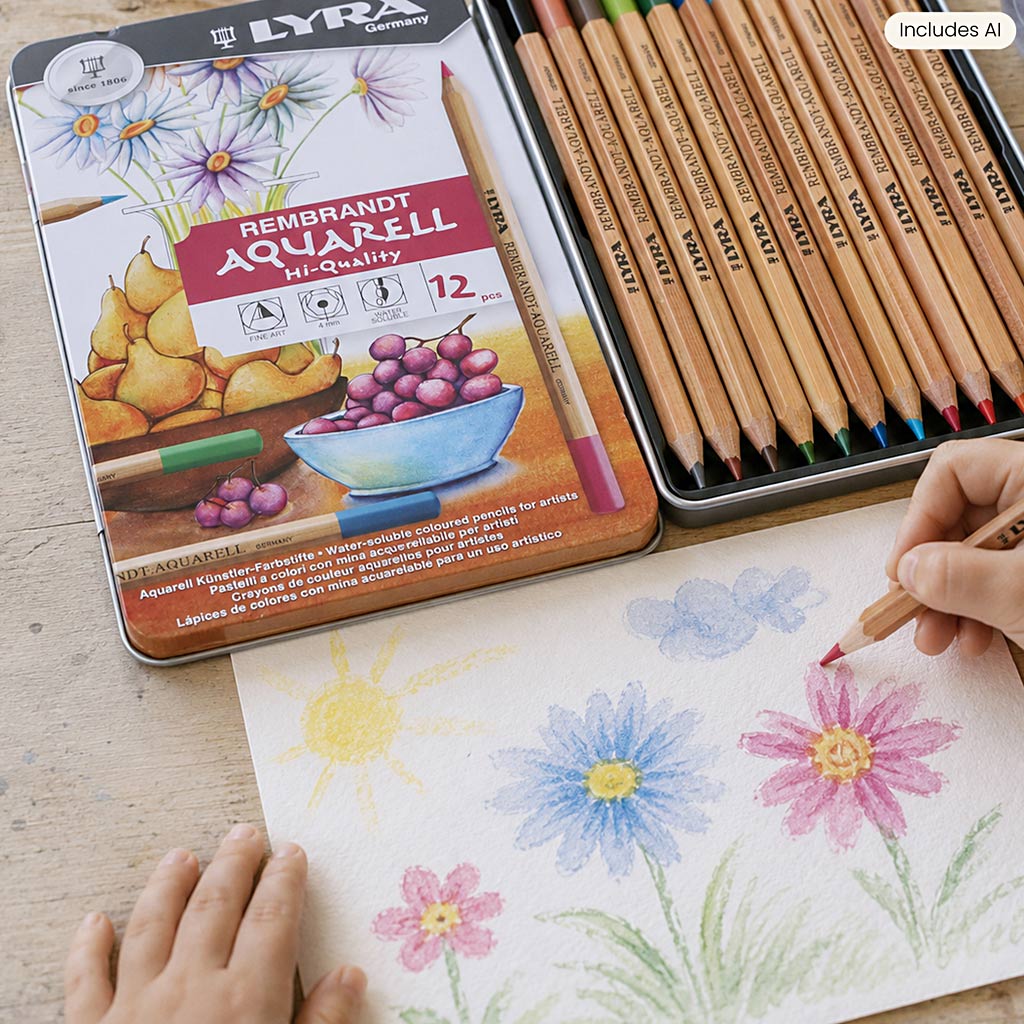 Société créative https : www.cchobby.nl lyra-rembrandt-watercolor-pencils-various-colors-12-piece-1-box