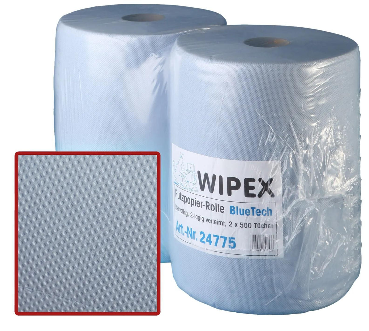 Nordvlies papier de nettoyage bluetech putzpap. bluetech 2-pack bleu taille 38x38cm