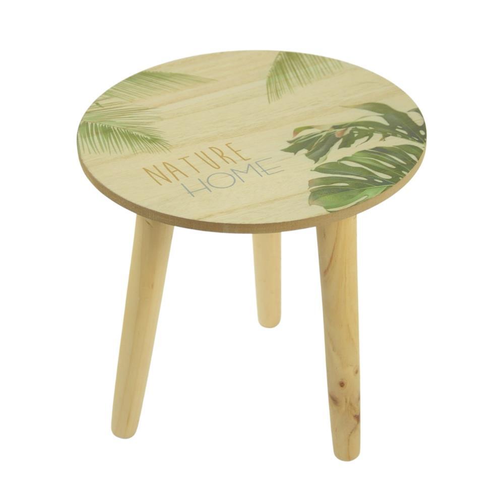 Table d'appoint en bois Basic noor living nature home 25 cm