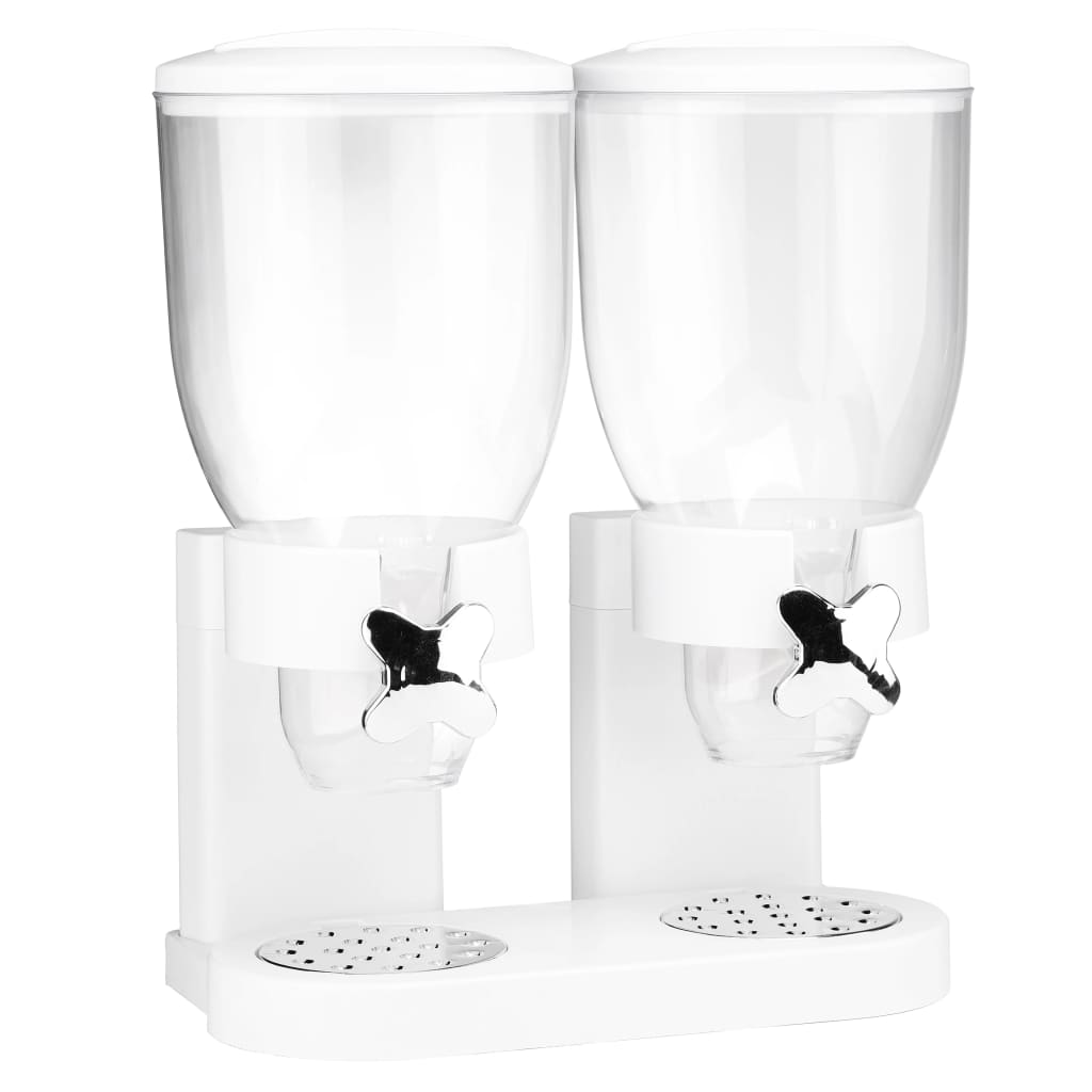 Salut le distributeur de céréales de petit-déjeuner 2 x 3,5 l blanc