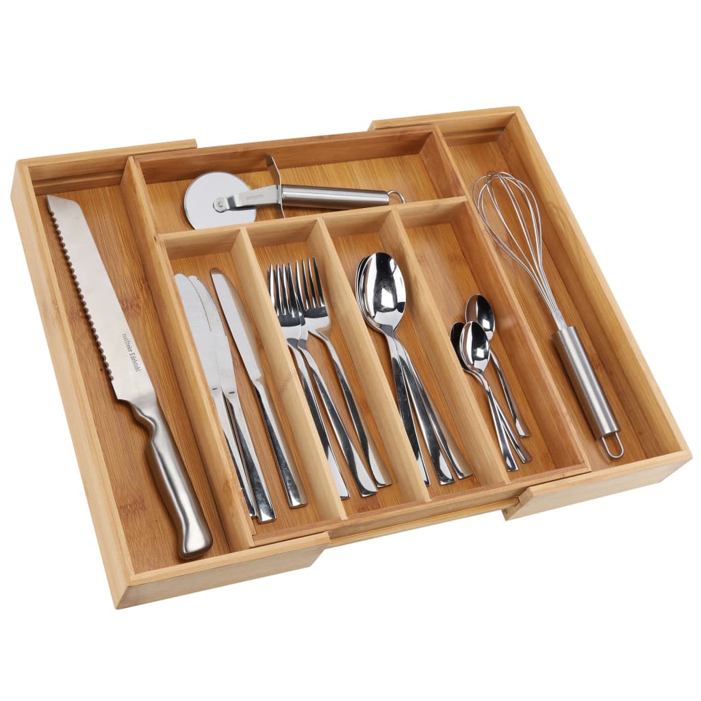 Hi Cutlery Tray extensible en bambou