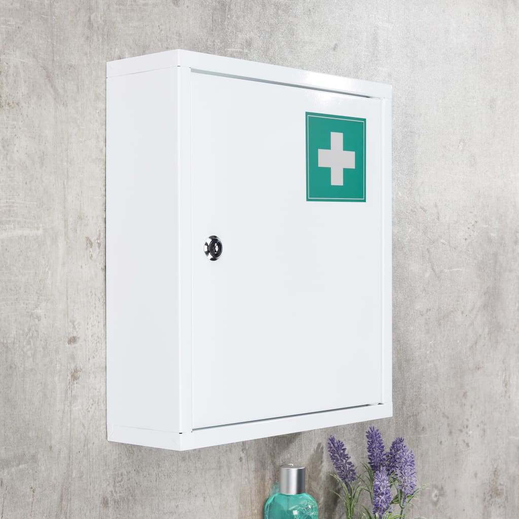 Hi Hi Cabinet à pharmacie 31.5x10x36 cm en acier