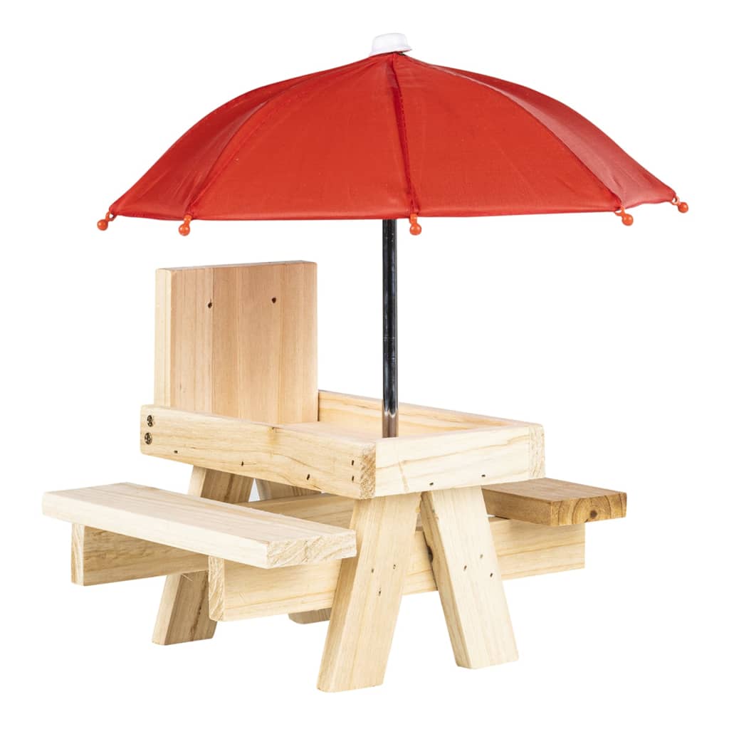 Salut Eekhoorn Feed House avec parapluie beige
