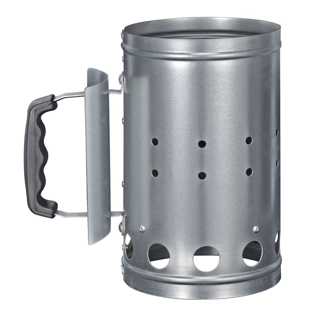 Salut Barbecue Starter avec poignée 16,5 cm Colore en argent