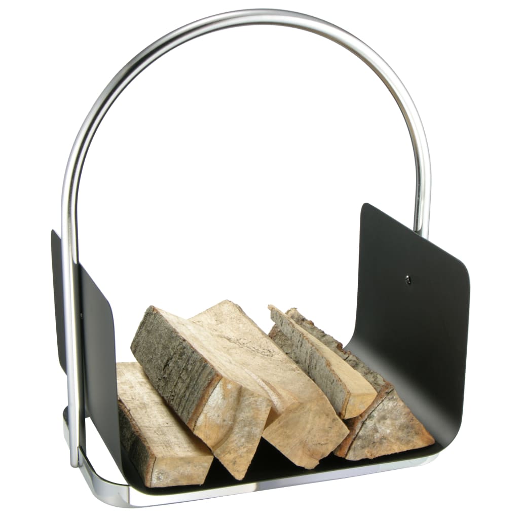 HI porte-bois 40.5x30x47 cm en argent couleur