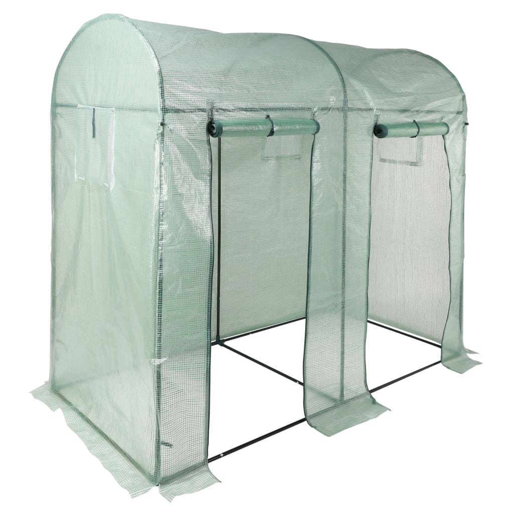 Salut Greenhouse avec 2 portes vert