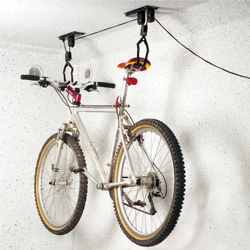 Salut à vélo de lifting métal noir