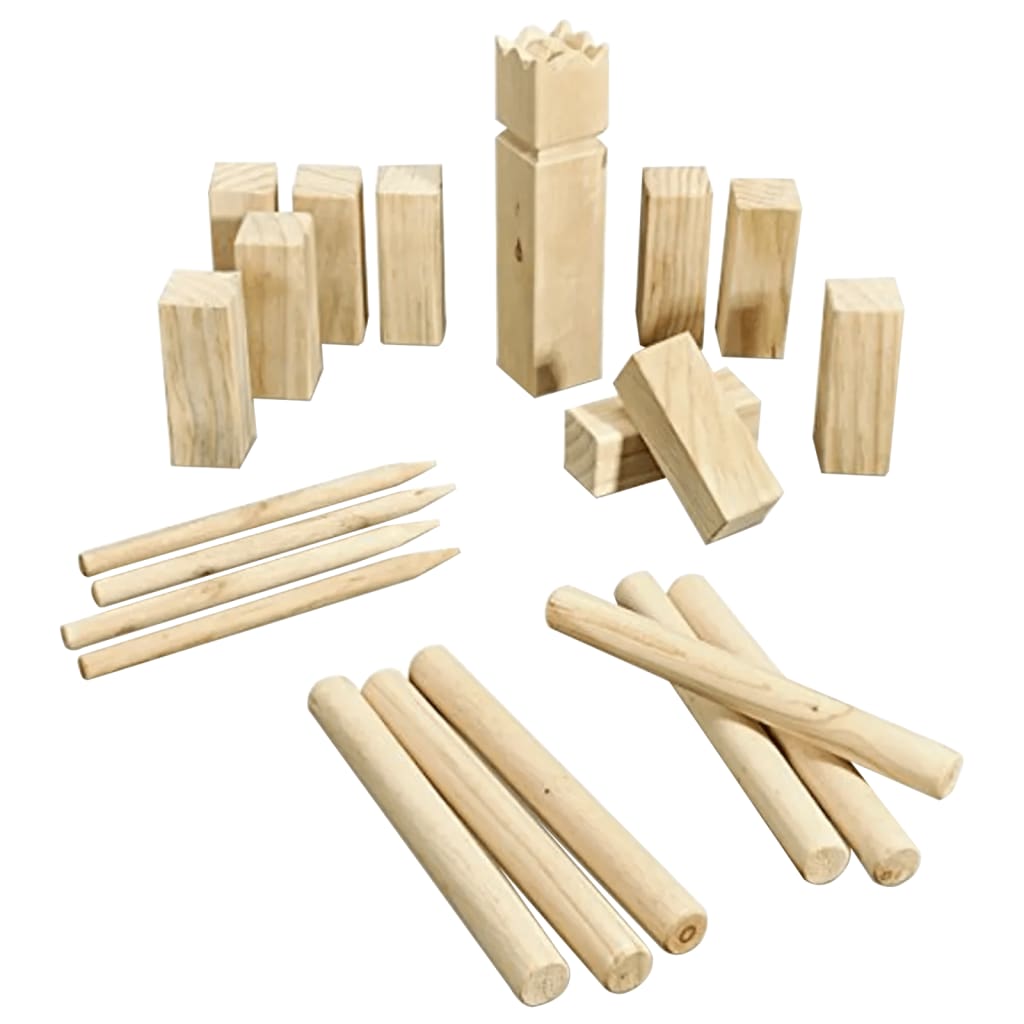 Jeu kubb en bois