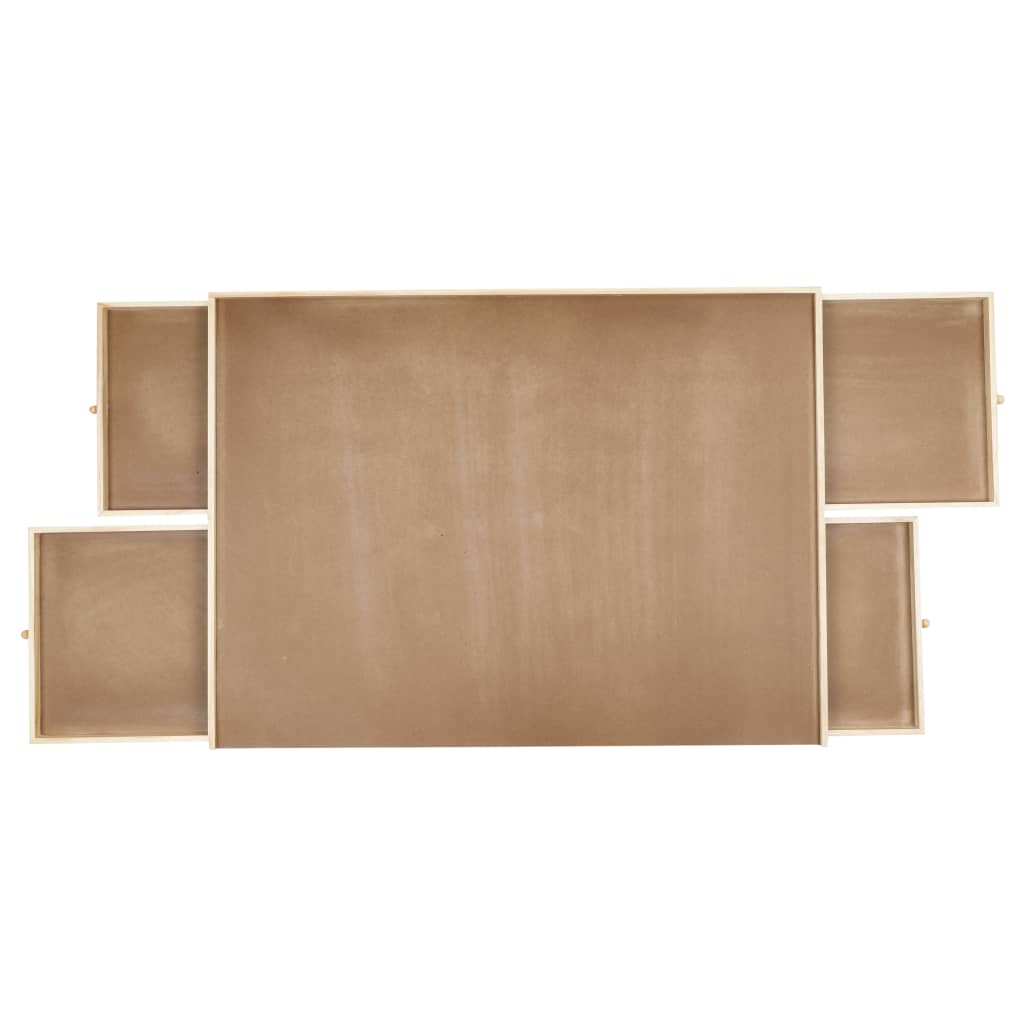 Hi Puzzle Table avec 4 tiroirs 76x57x4,5 cm Bois
