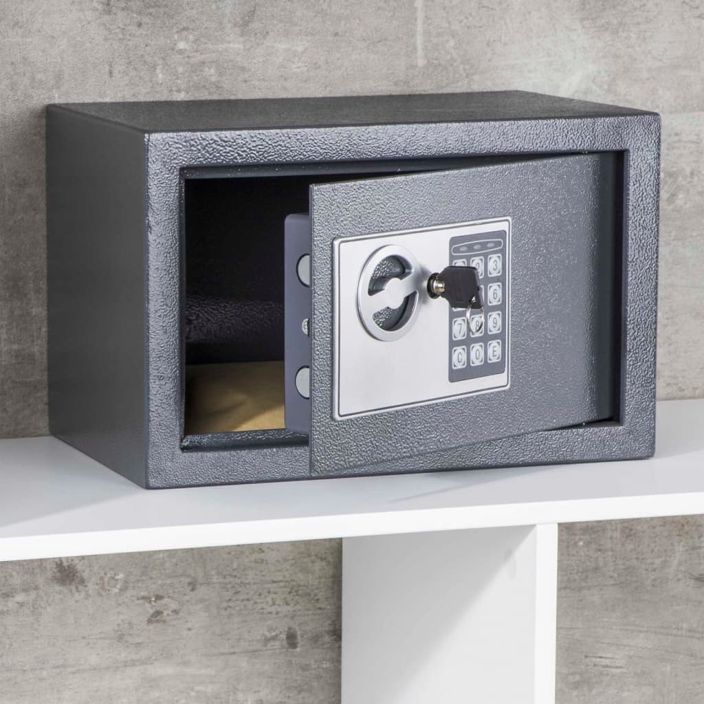 Salut en toute sécurité avec verrouillage électrique 31x20x20 cm gris foncé