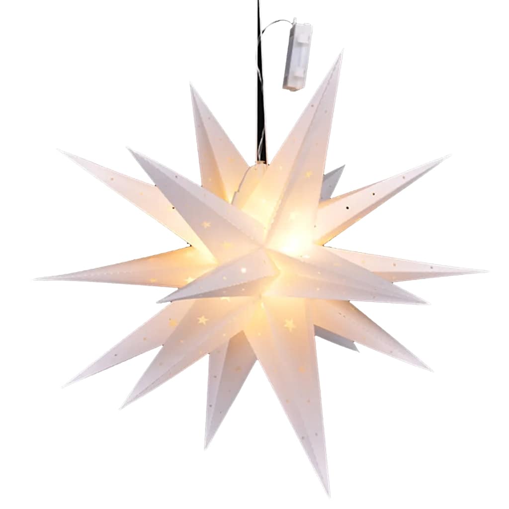 Hi Lampion Star de Noël a mené 58 cm