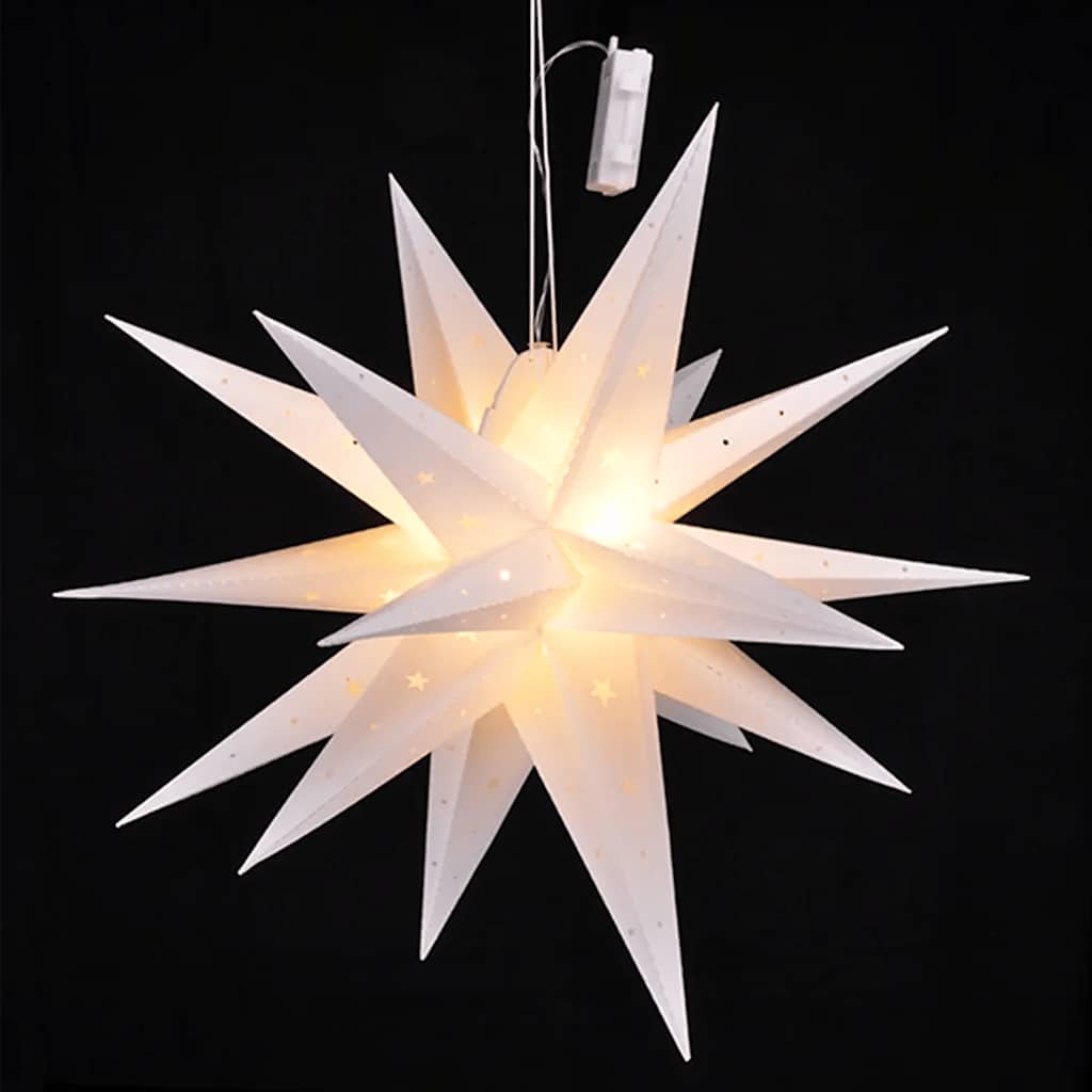 Hi Lampion Star de Noël a mené 58 cm