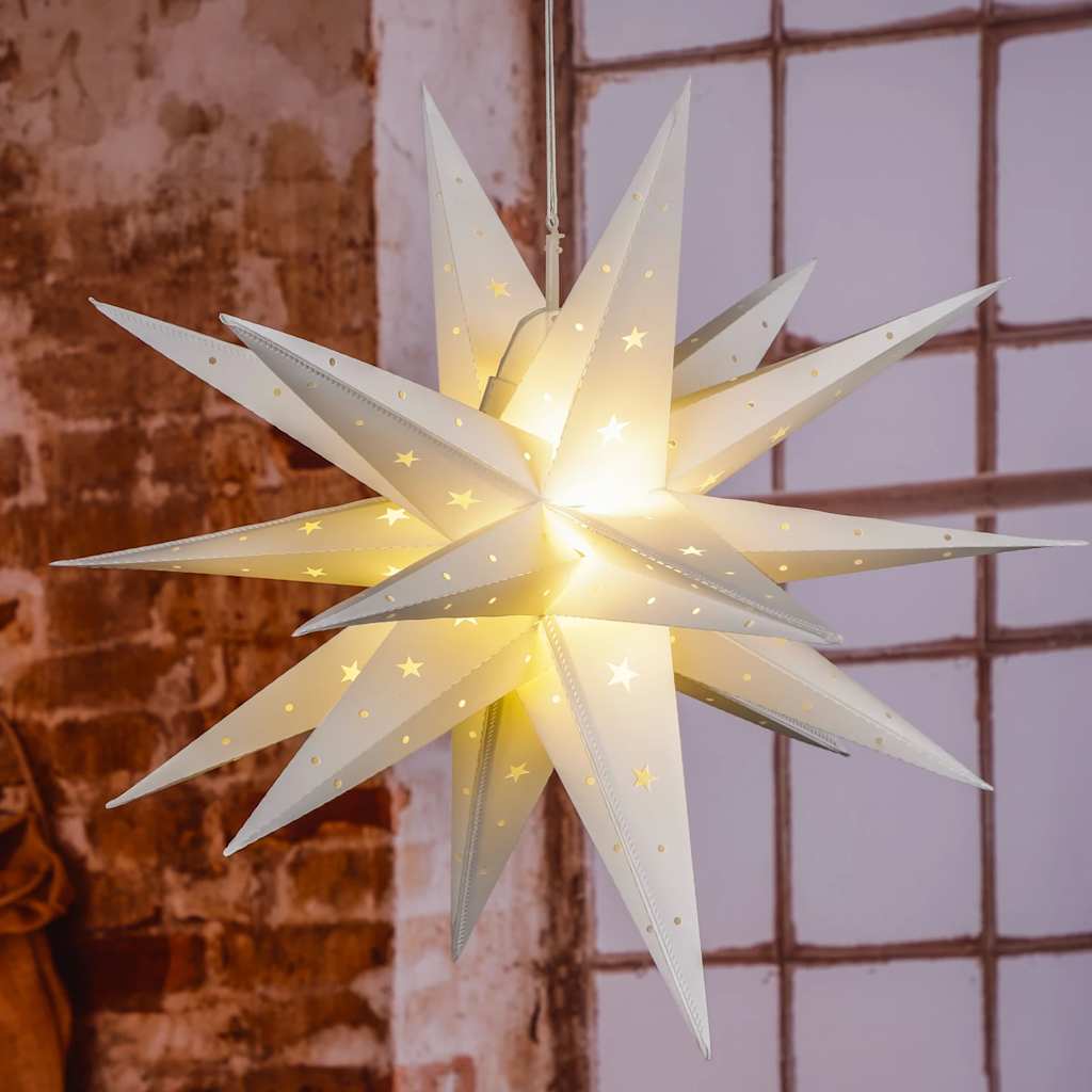 Hi Lampion Star de Noël a mené 58 cm