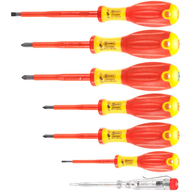 Connex cox334207 jeu de tournevis 7 pièces 1kv 2c