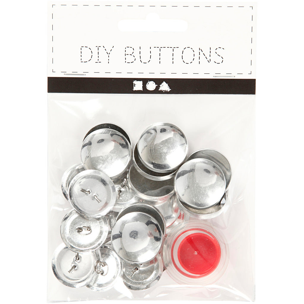 Boutons de bricolage Creativ company, d 22 mm, 12 pièces 1 boîte