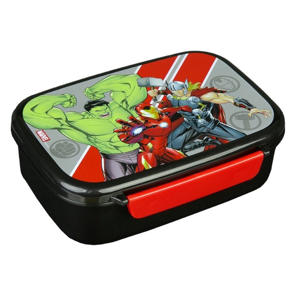 Boîte à lunch Marvel Avengers noir rouge