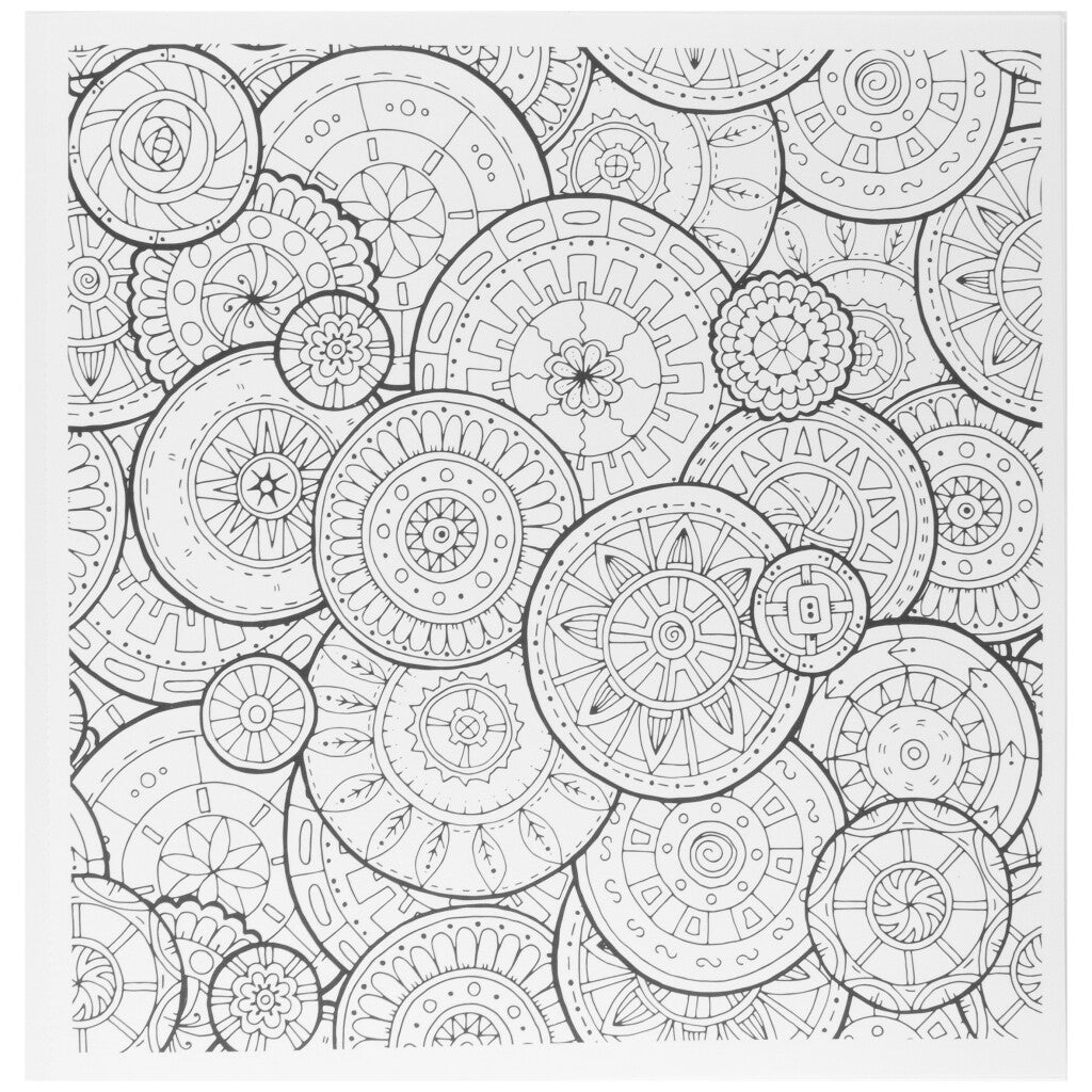 Stylex livre de coloriage adulte 24x24 cm