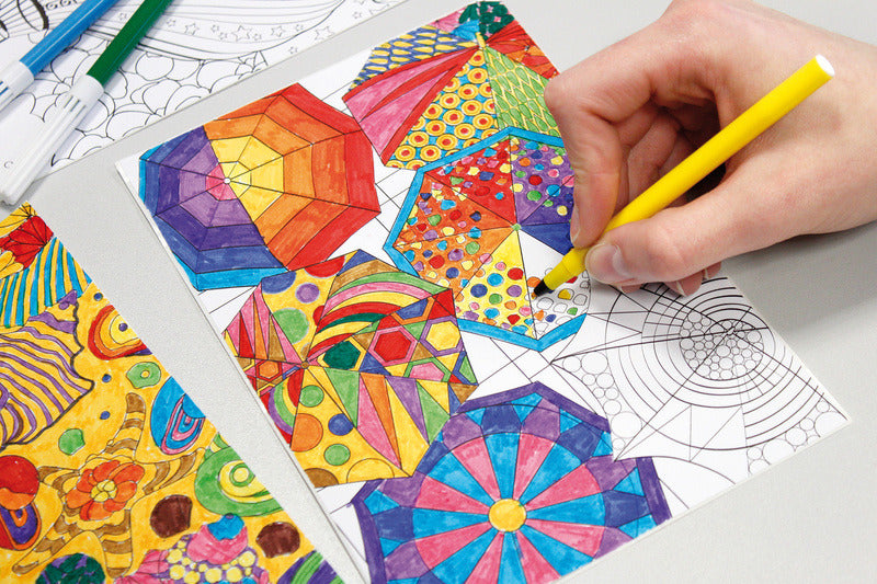 Notes d'information in-8722-08 feuille de coloriage créative a5 couleur relax pour adultes