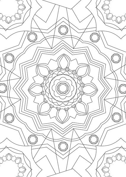 Notes d'information in-8722-08 feuille de coloriage créative a5 couleur relax pour adultes