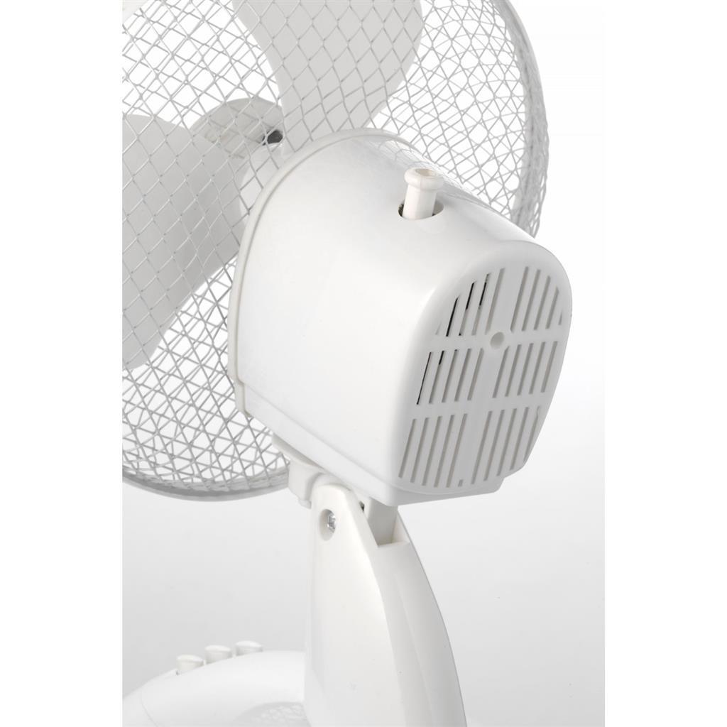 Ventilateur de table Lentz 23 cm blanc