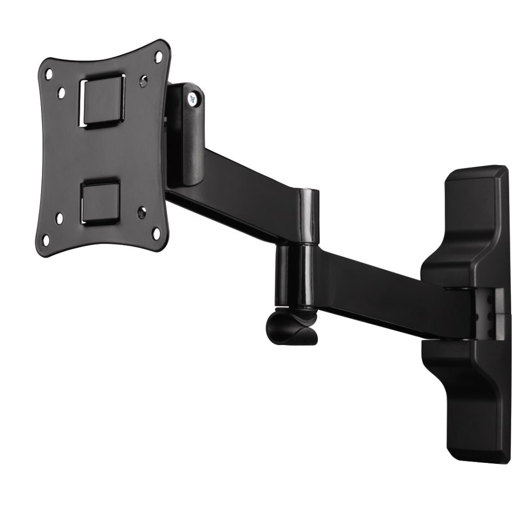Hama Support mural TV ultra plat entièrement mobile 5 étoiles 2 bras VESA 100x100 noir