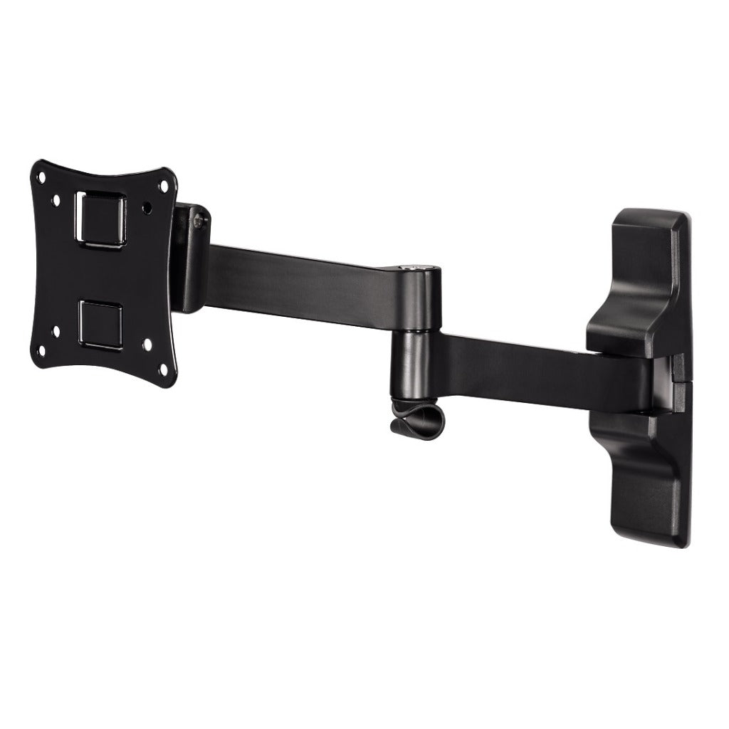 Hama Support mural TV ultra plat entièrement mobile 5 étoiles 2 bras VESA 100x100 noir